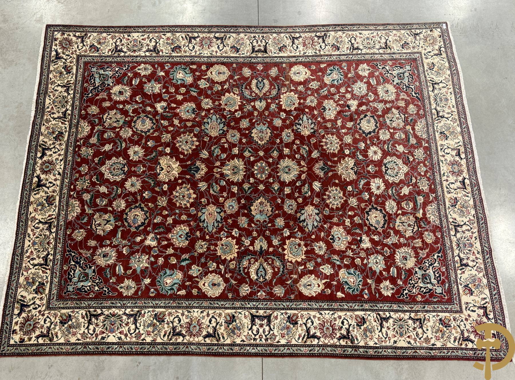 Oosters handgeknoopt tapijt Tabriz