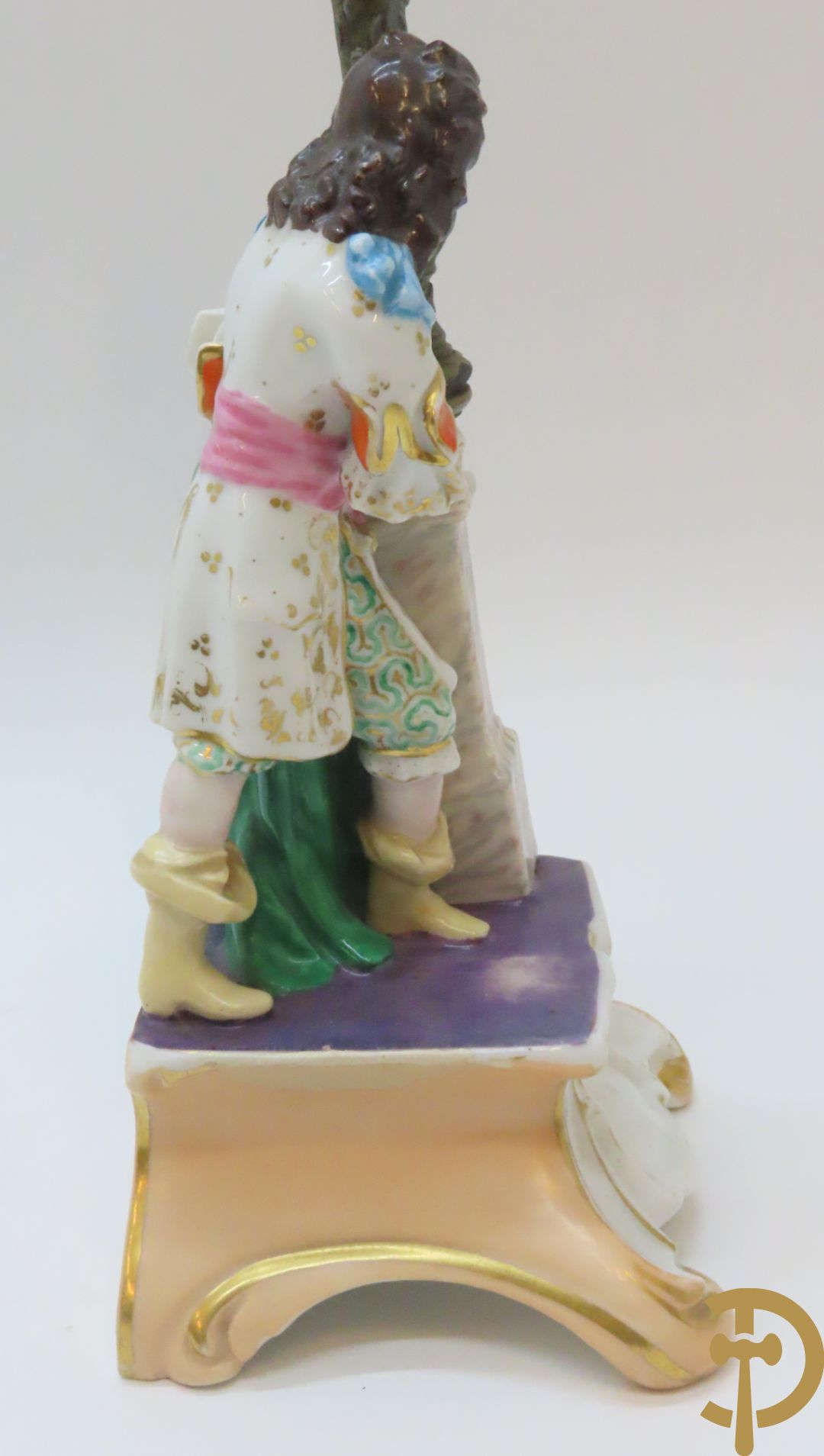 Paar porseleinen kandelaars Vieux Paris, 19e