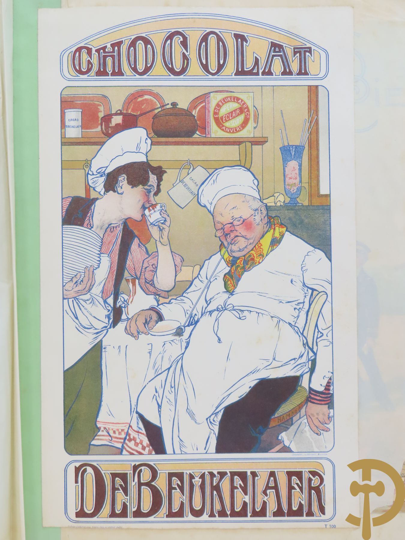 Verzamelmap met +/-30 Art Nouveau chromolitho