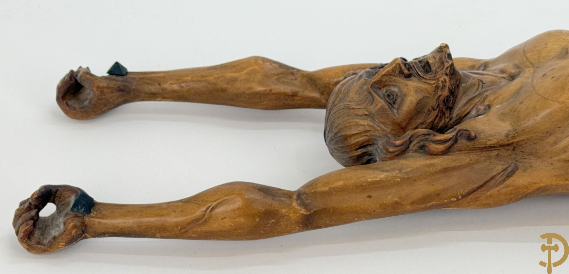 Gesculpteerde houten Jansenistische corpus