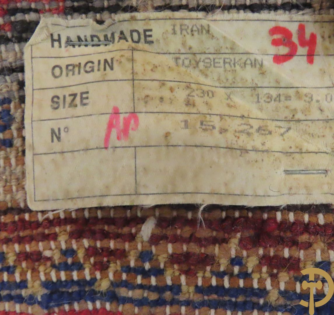 Twee oosterse handgeknoopte tapijten Hamadan en Kaukasus