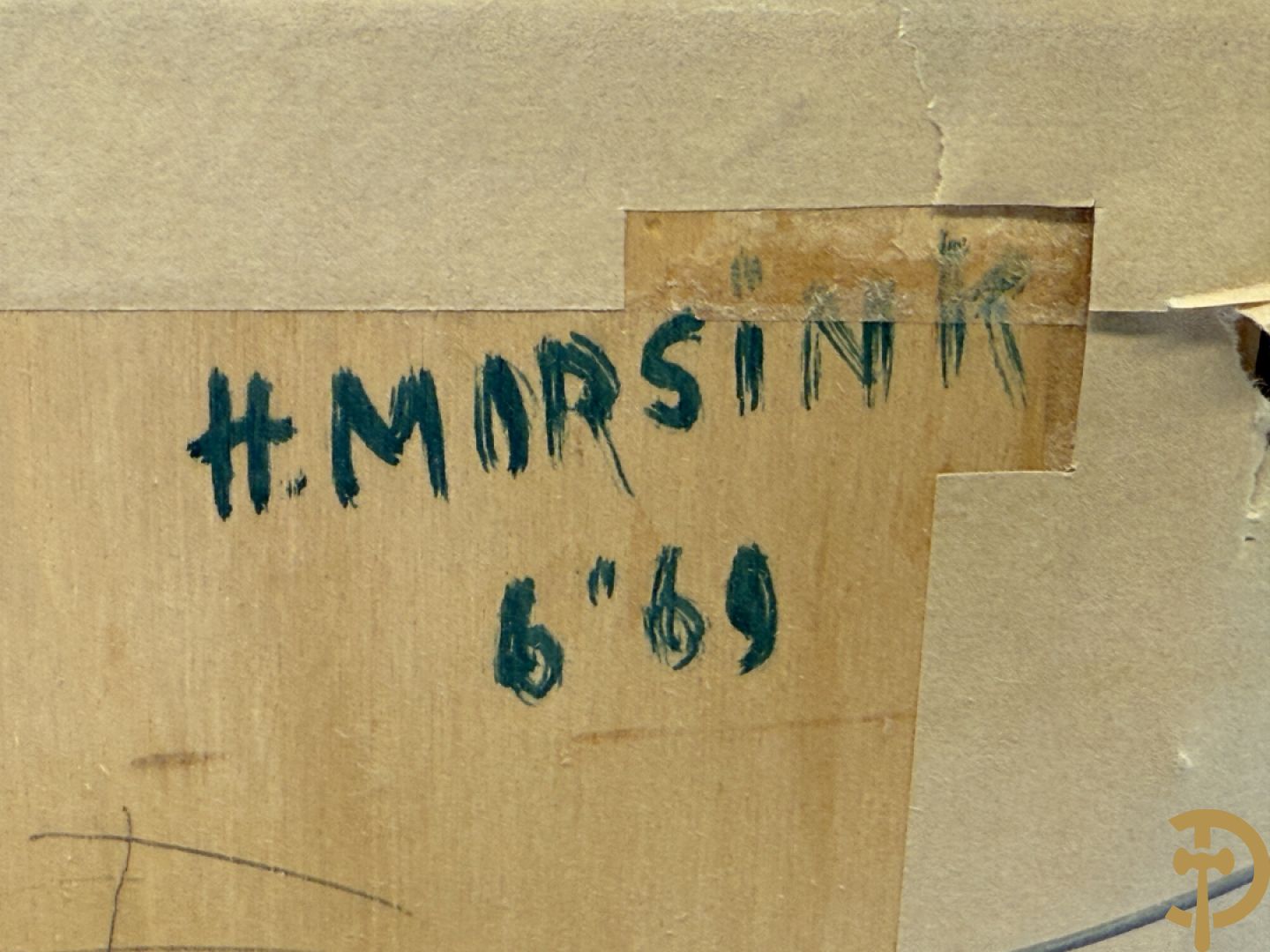 MORSINK H. getekend en 6/