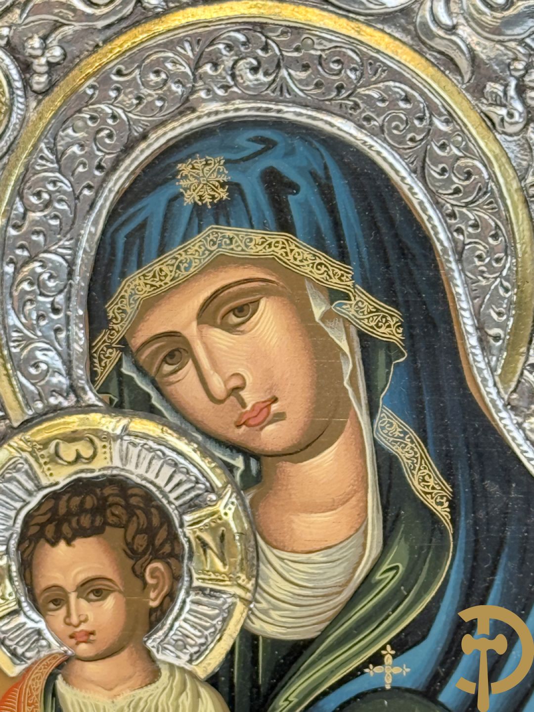 Ikoon met zilveren rizza 