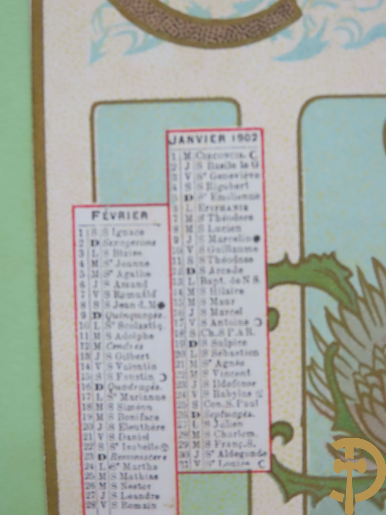 Verzamelmap met +/-30 Art Nouveau chromolitho