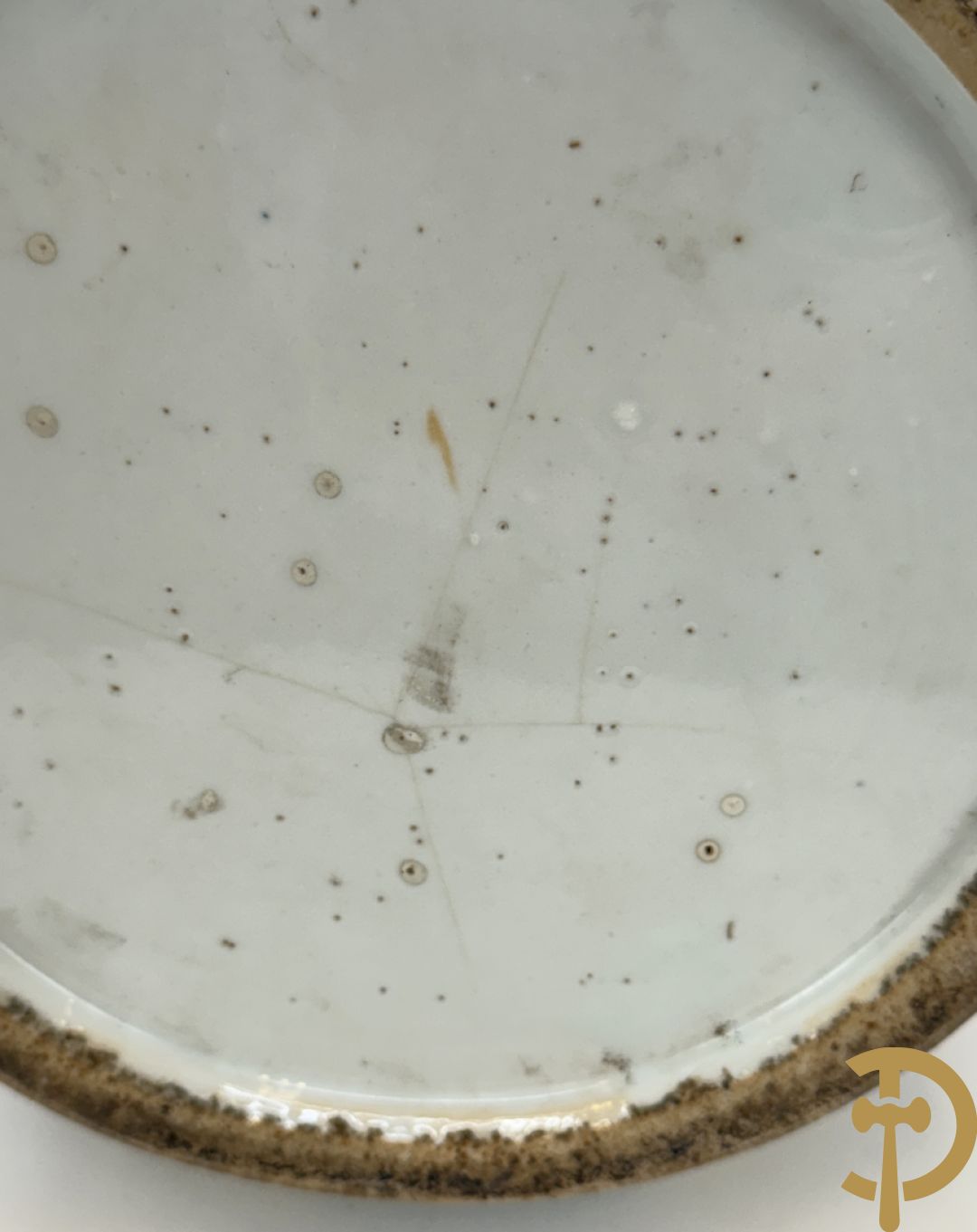 Chinese porseleinen vaas met vogel- en bloemendecor