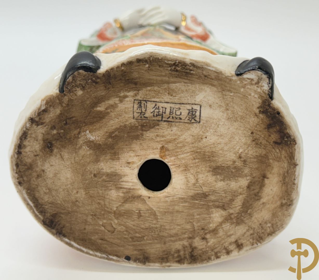 Porseleinen handbeschilderde geisha