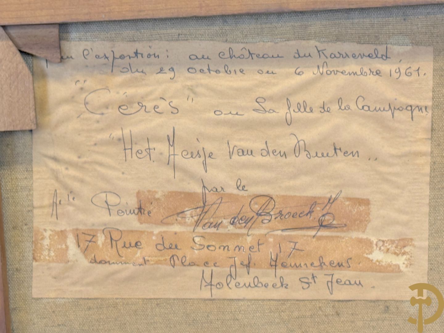 VAN DEN BROECK J.P. getekend 1978 