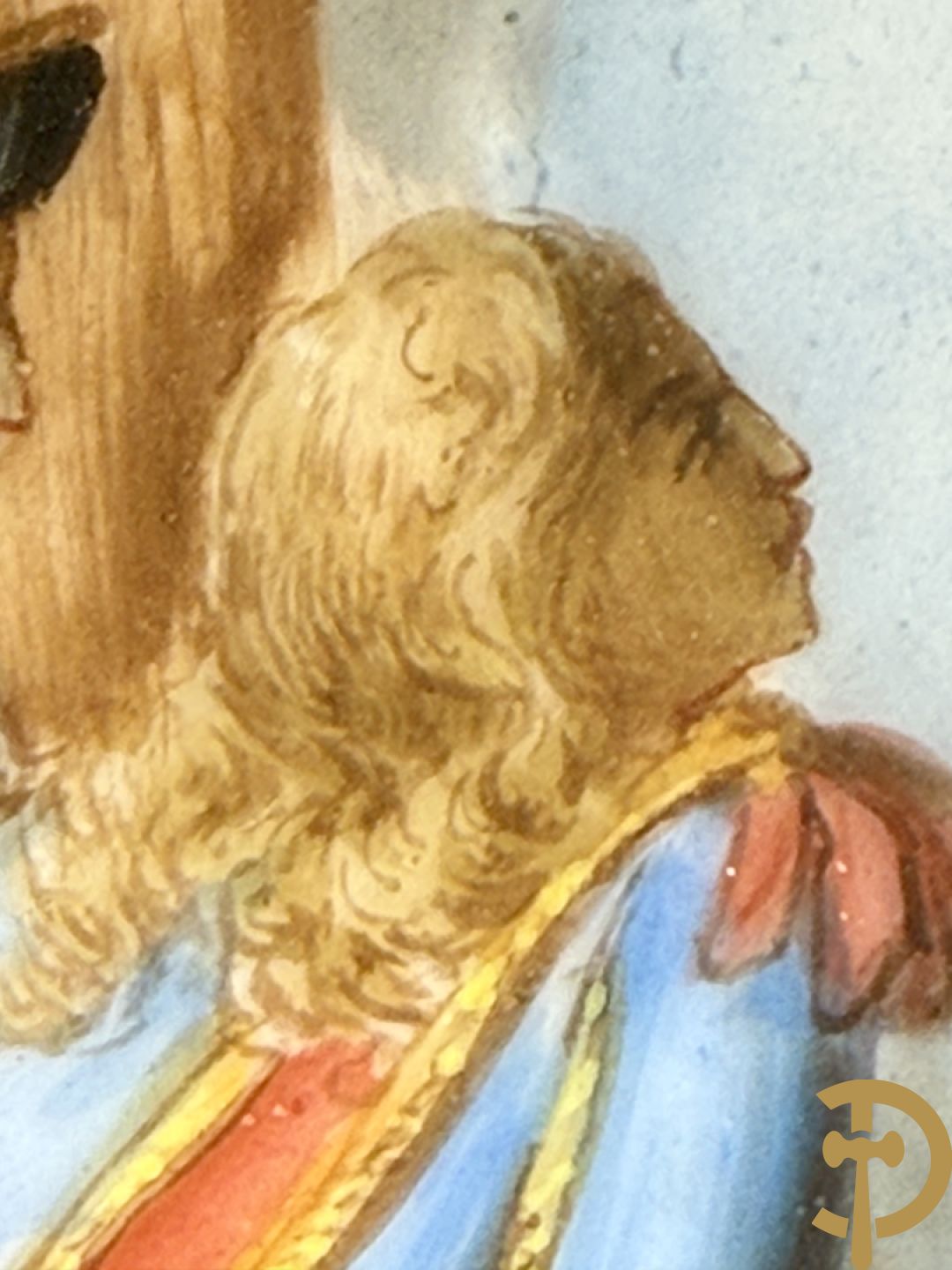 Paar handbeschilderde porseleinen Sèvres borden 