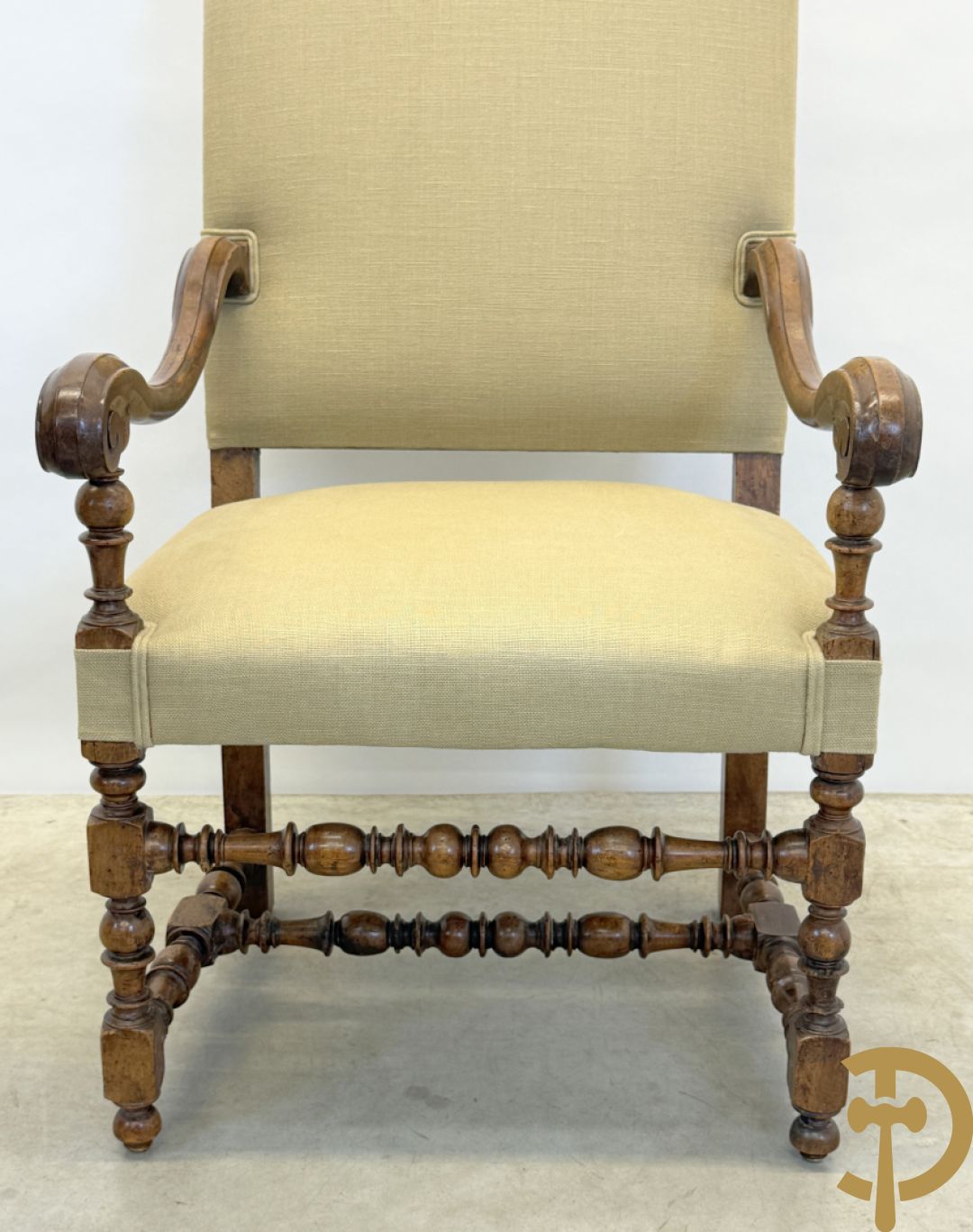 Paar notelaren Louis XVIII armzetels