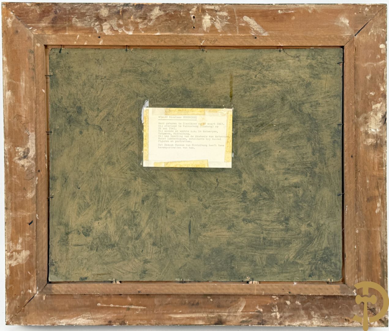 HENDRIKSE Willem getekend (Nicolas) 1924 