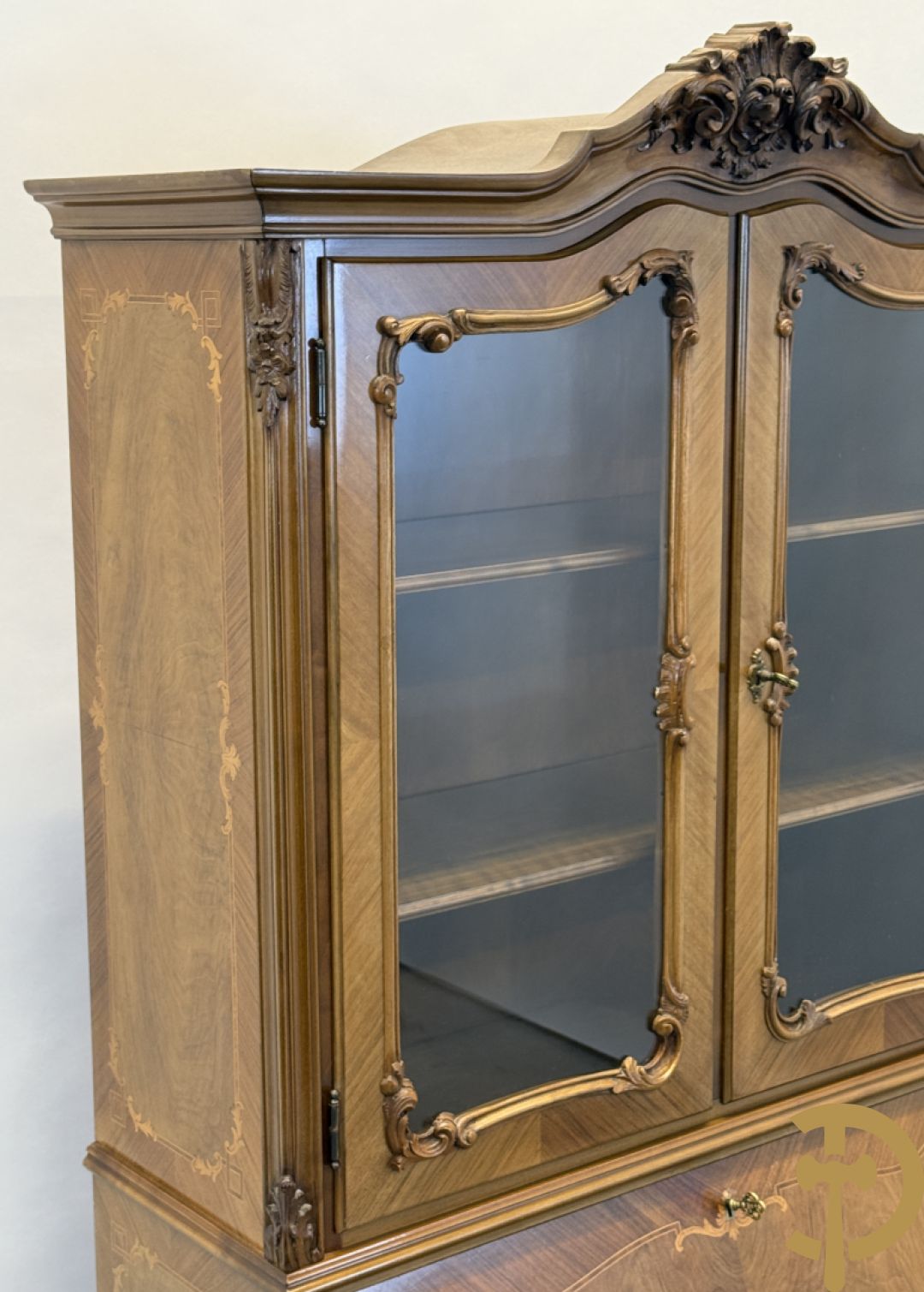 Notelaren secretaire met vitrine, Louis XV