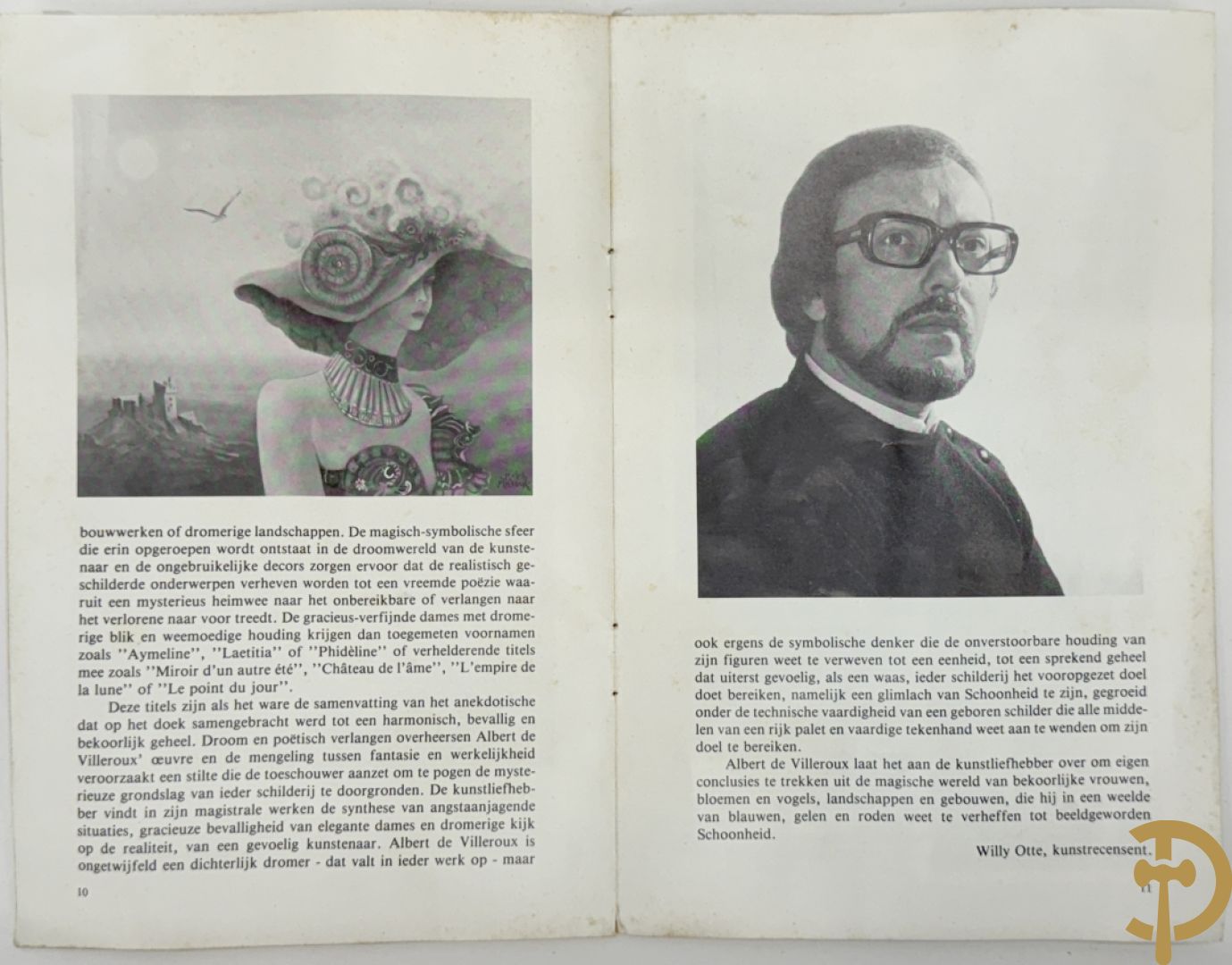 DE VILLEROUX A. getekend 