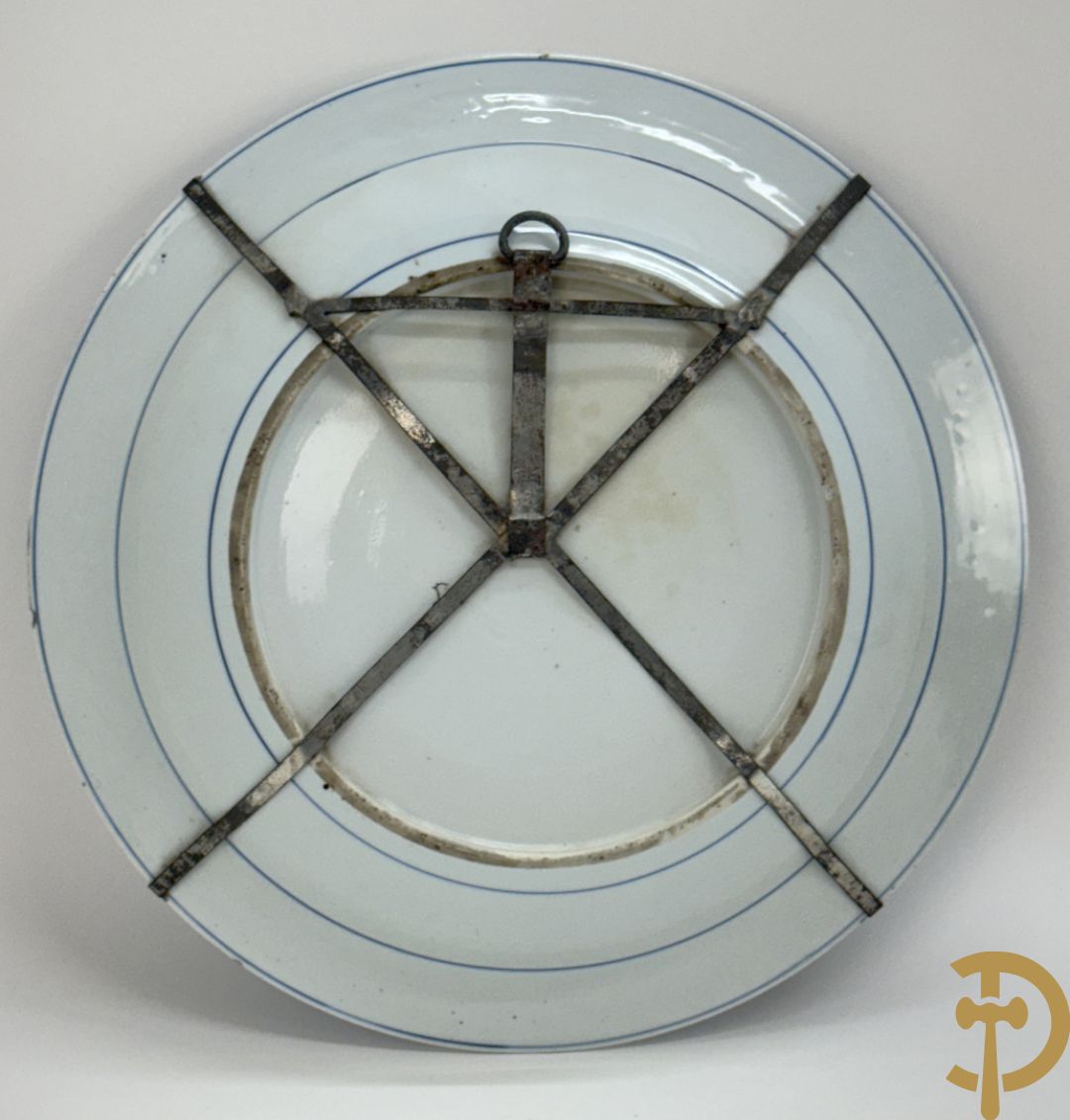 Chinese blauw/wit porseleinen schotel 