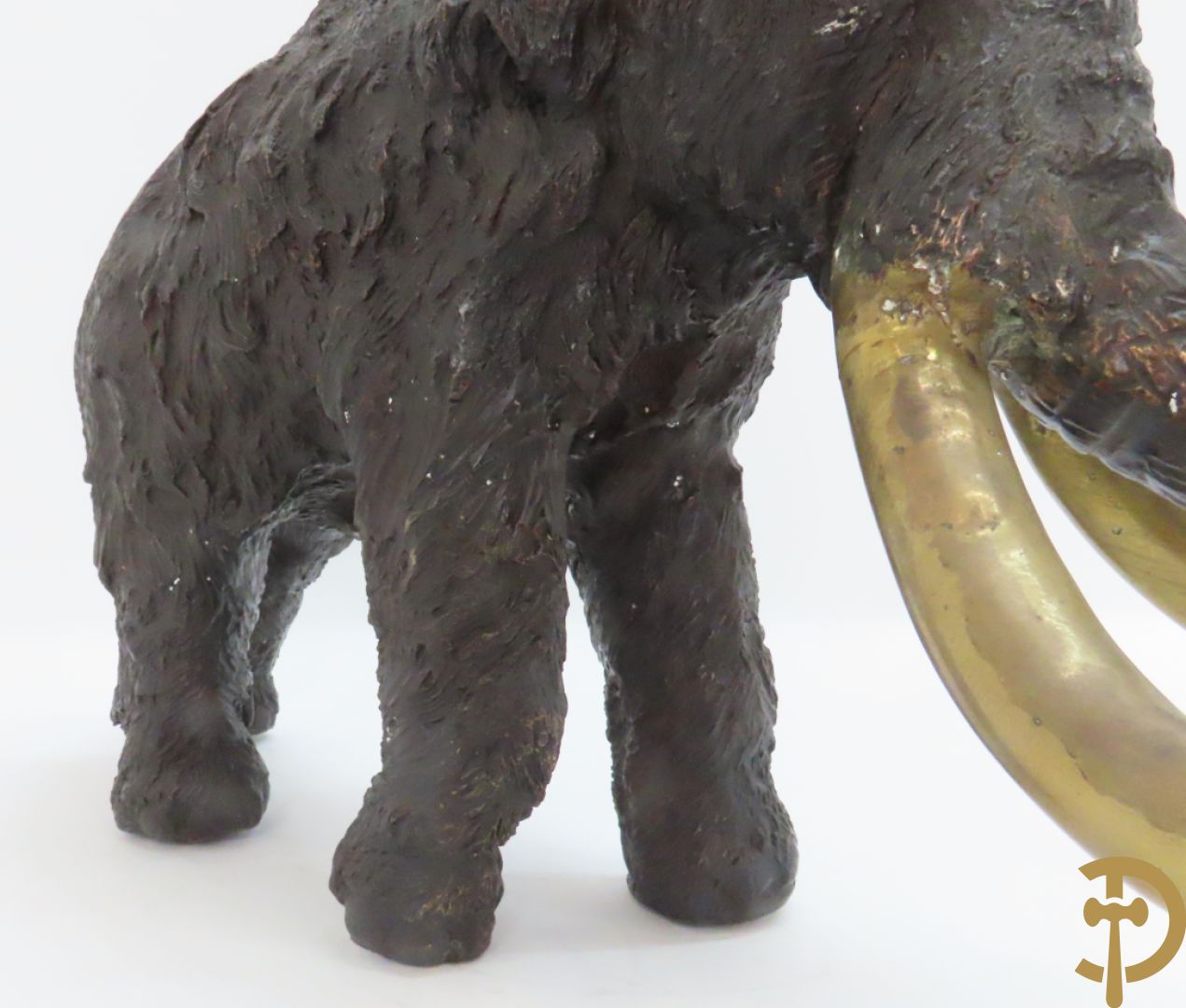 Ongetekend decoratief bronzen beeld van een mammoet