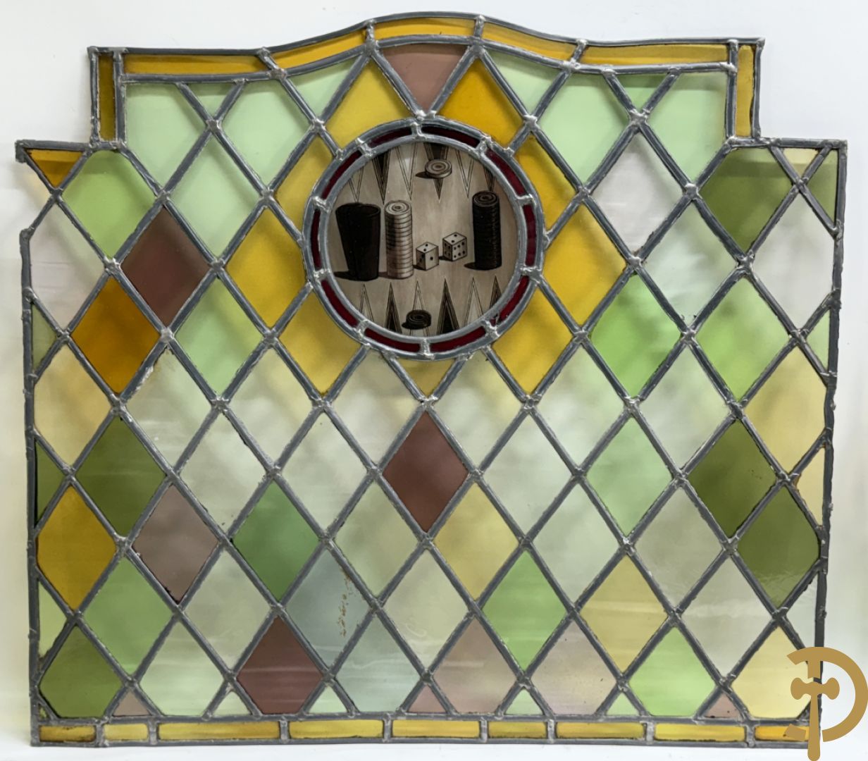 Twaalf loodramen met afbeeldingen van volksspelen