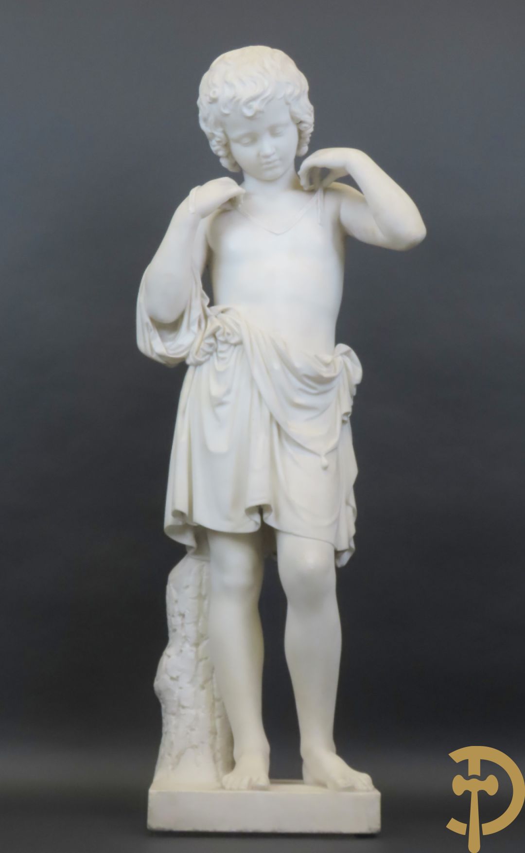 Onleesbaar getekend links achter 