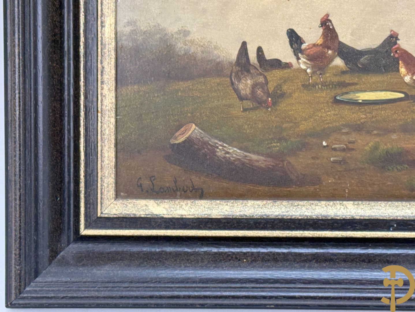 Onleesbaar getekend rechts onder 