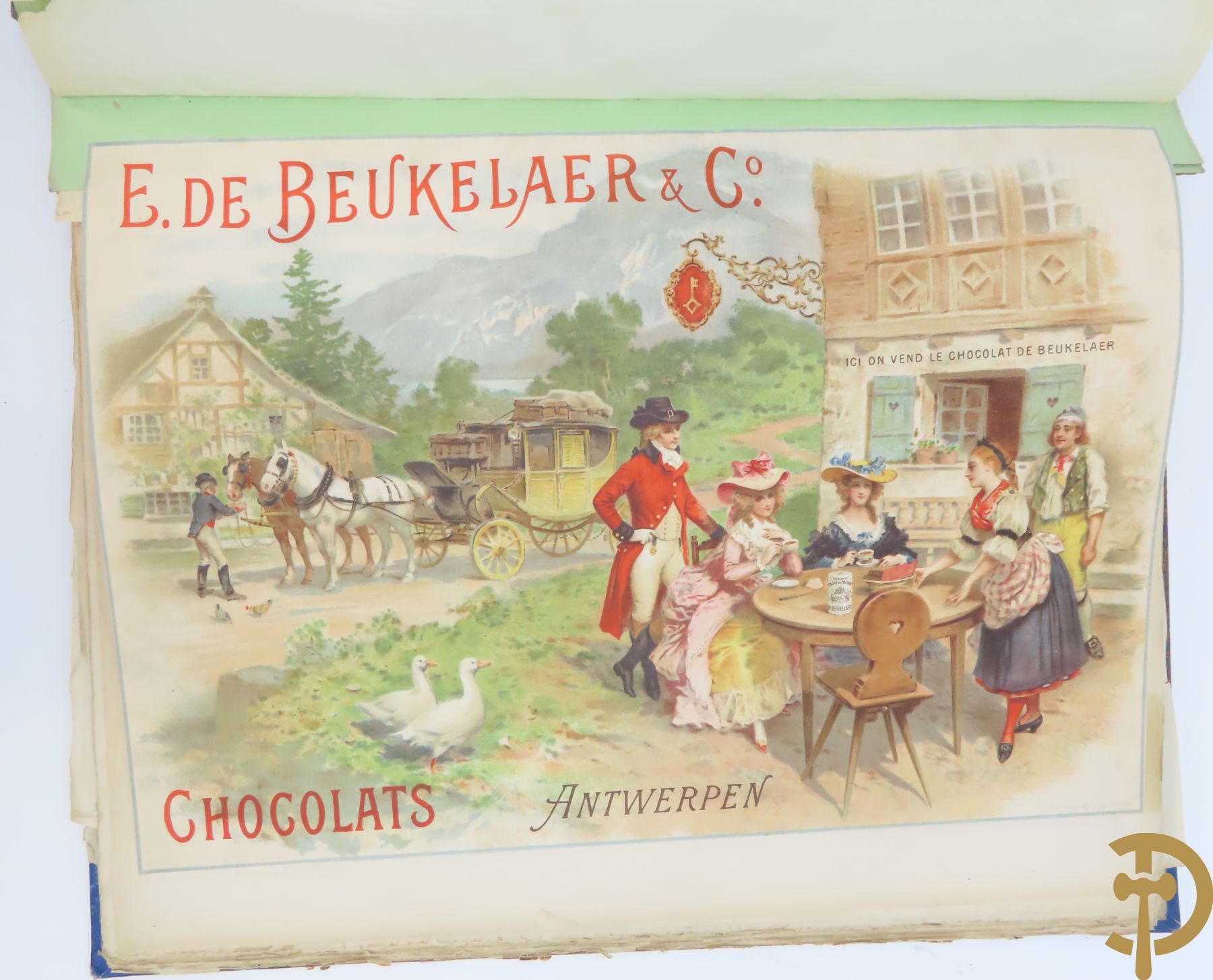 Verzamelmap met +/-30 Art Nouveau chromolitho