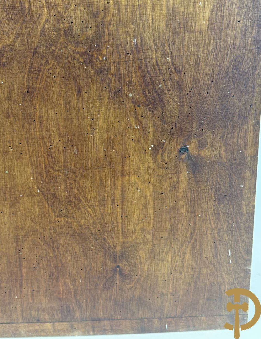 Art Nouveau paneel met pyrografie 