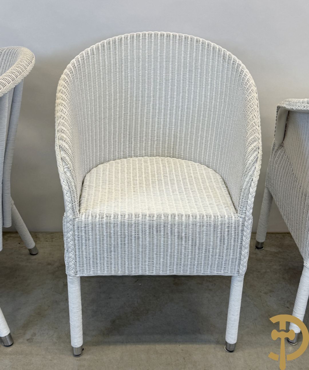 Vier gevlochten Lloyd Loom armzetels van Vincent Sheppard