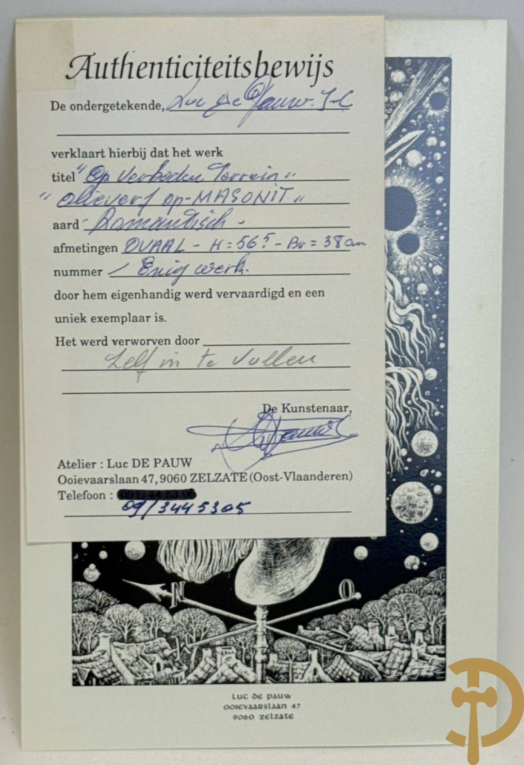 DE PAUW Luc J.C. getekend 