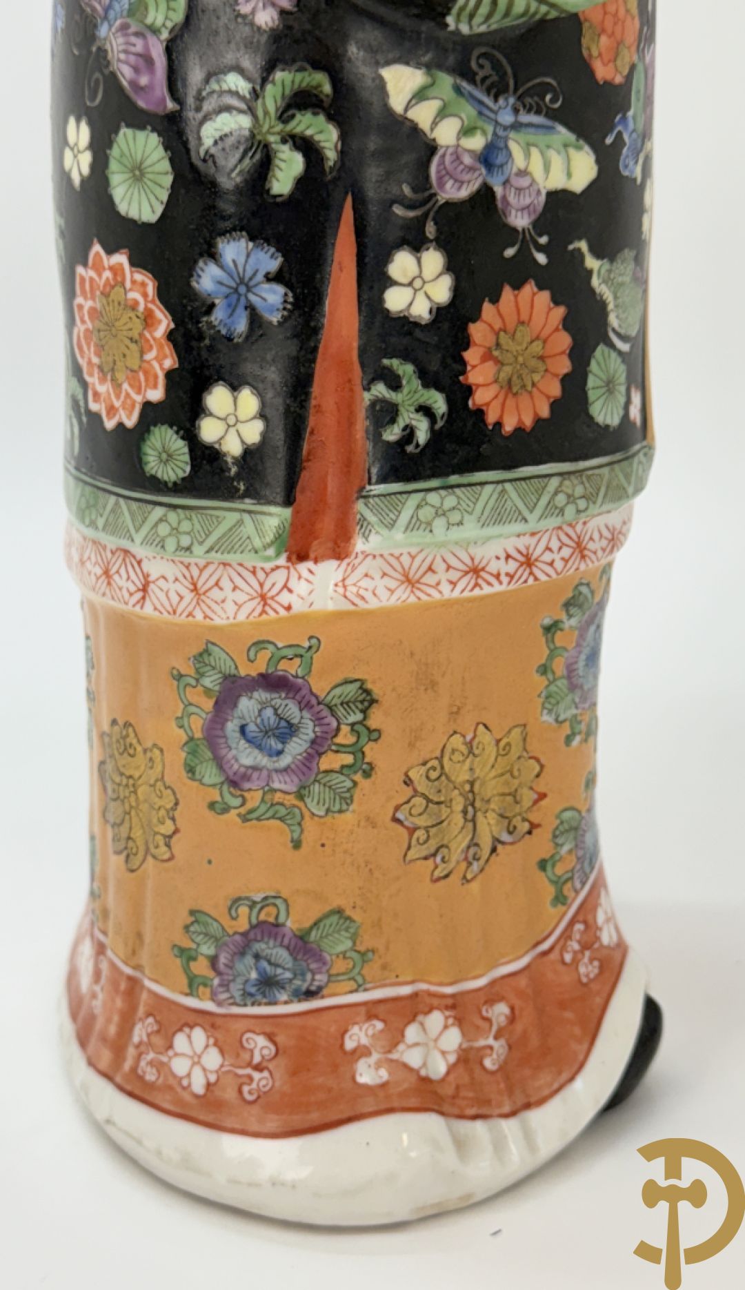 Porseleinen handbeschilderde geisha