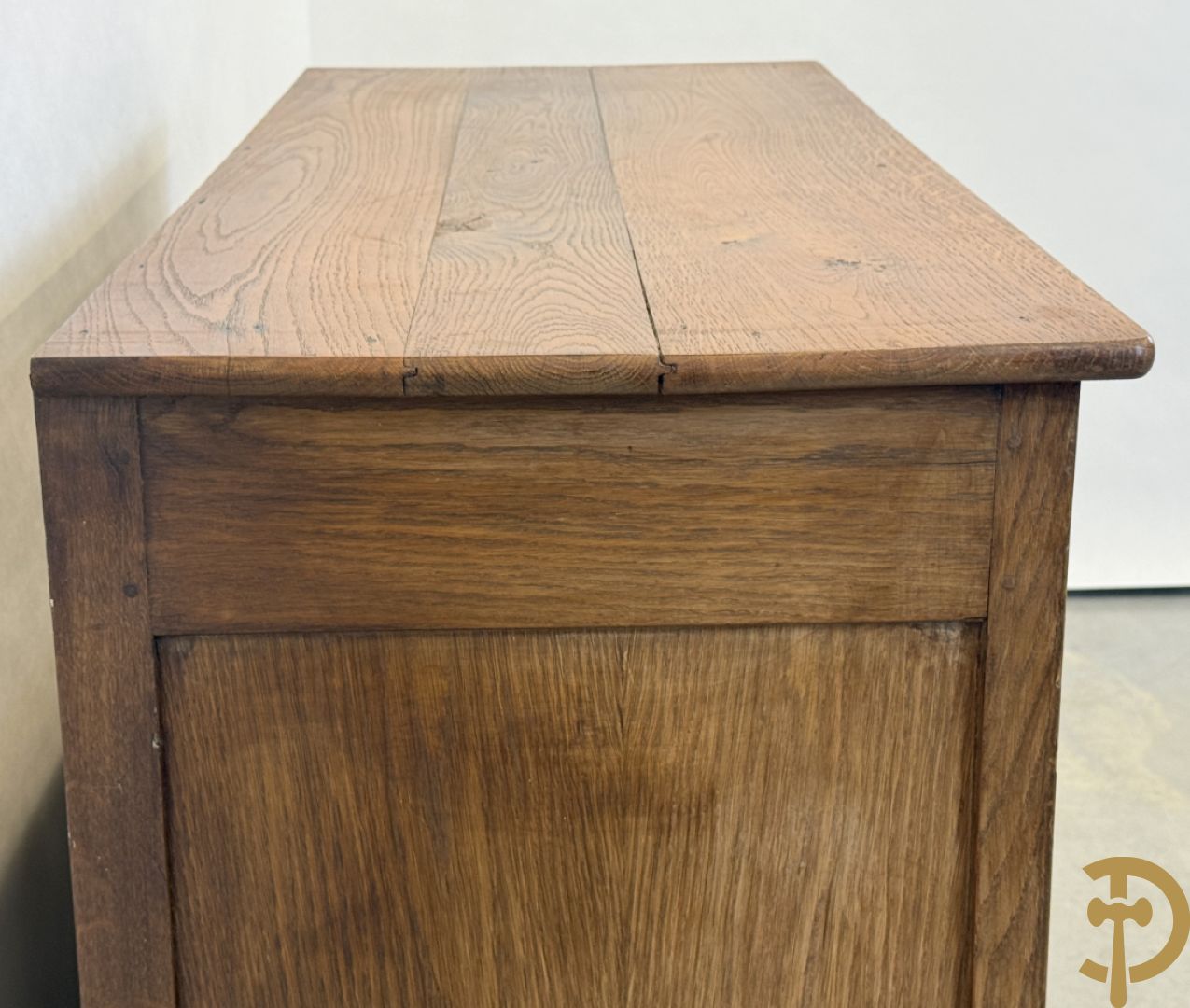 Masssief eiken tweedeursdresse Louis Philippe 19e