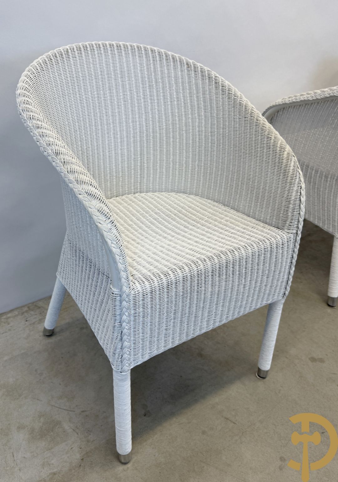 Vier gevlochten Lloyd Loom armzetels van Vincent Sheppard