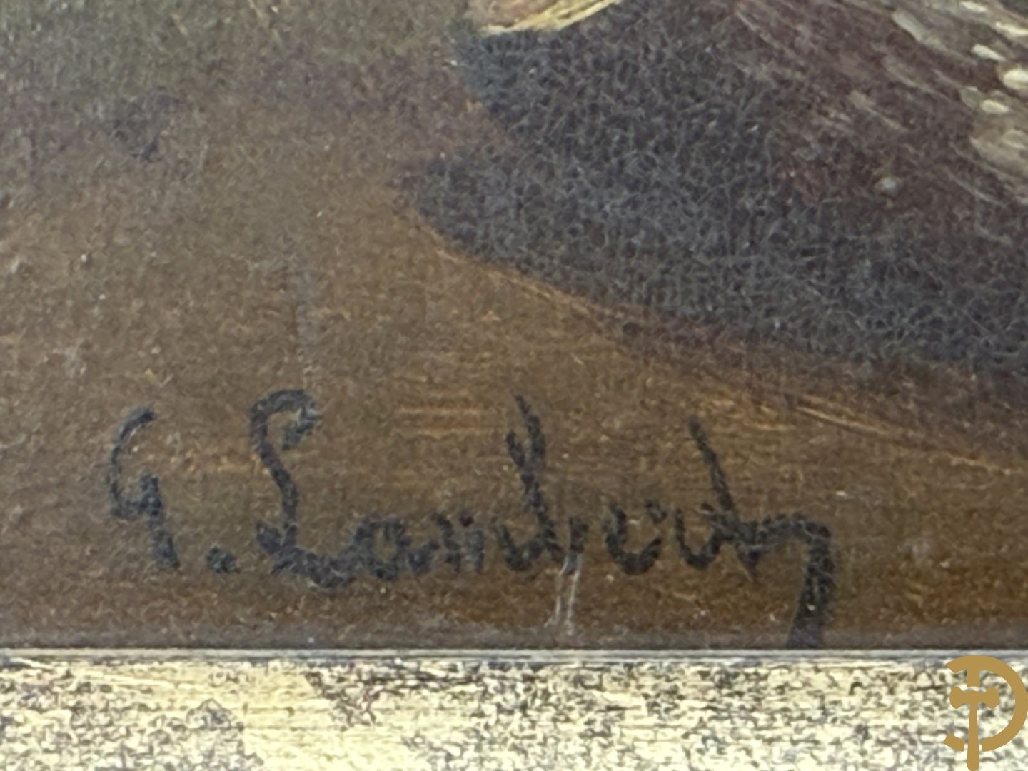 Onleesbaar getekend rechts onder 