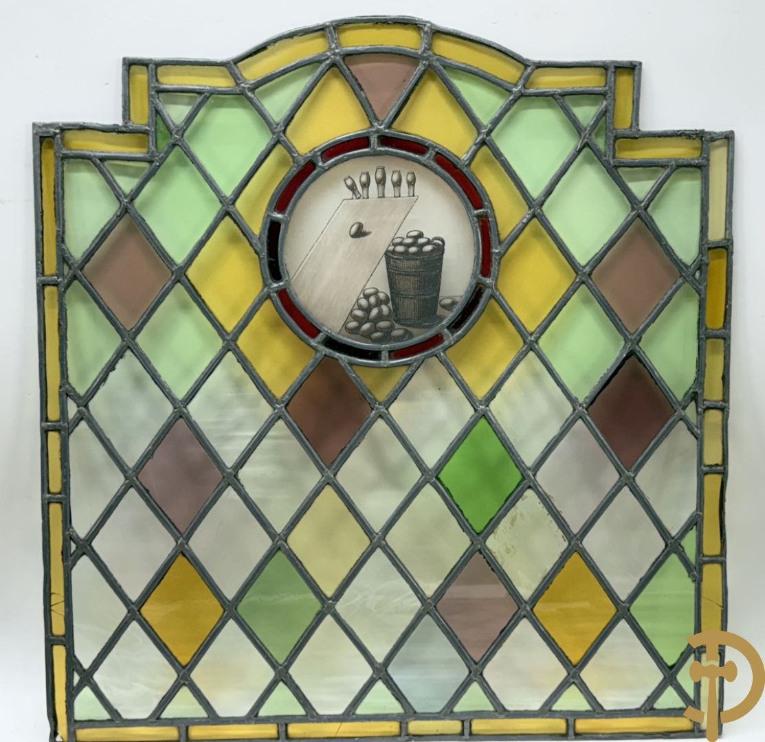 Twaalf loodramen met afbeeldingen van volksspelen