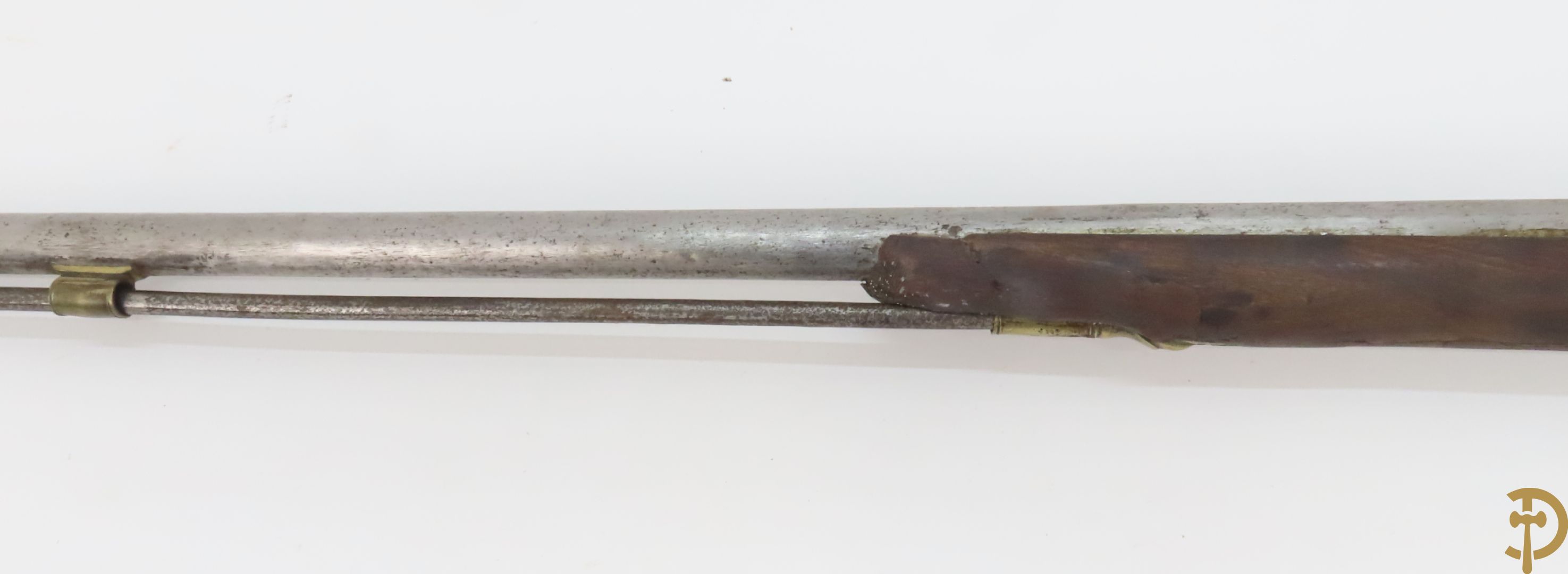 Antiek silex geweer met opstamper - (Antiek sierwapen daterend voor 1893 - kopers gebonden aan de Belgische wetgeving)