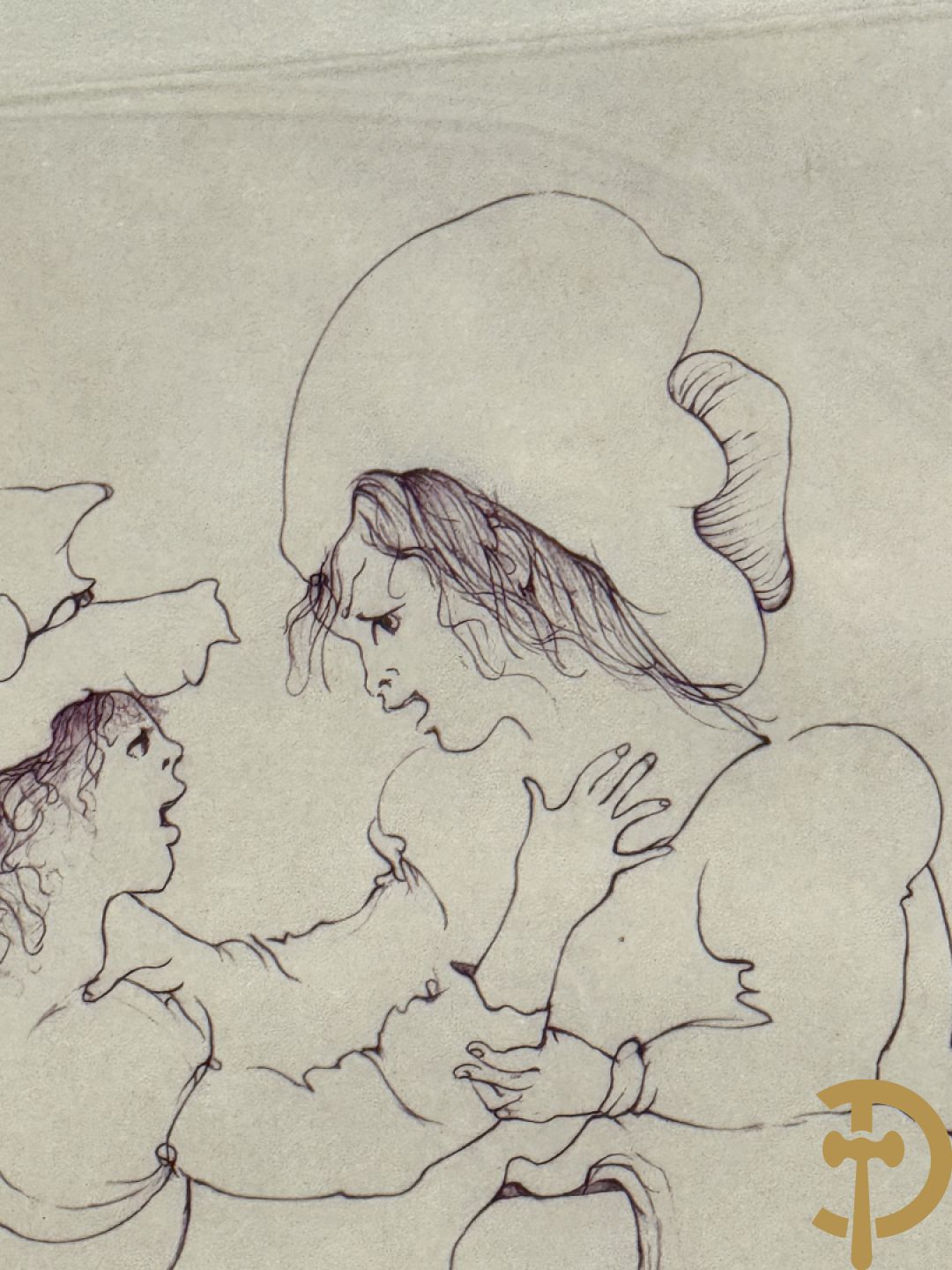 FINI Leonor getekend - Reeks van 4 gravures met meisjes - 2/75