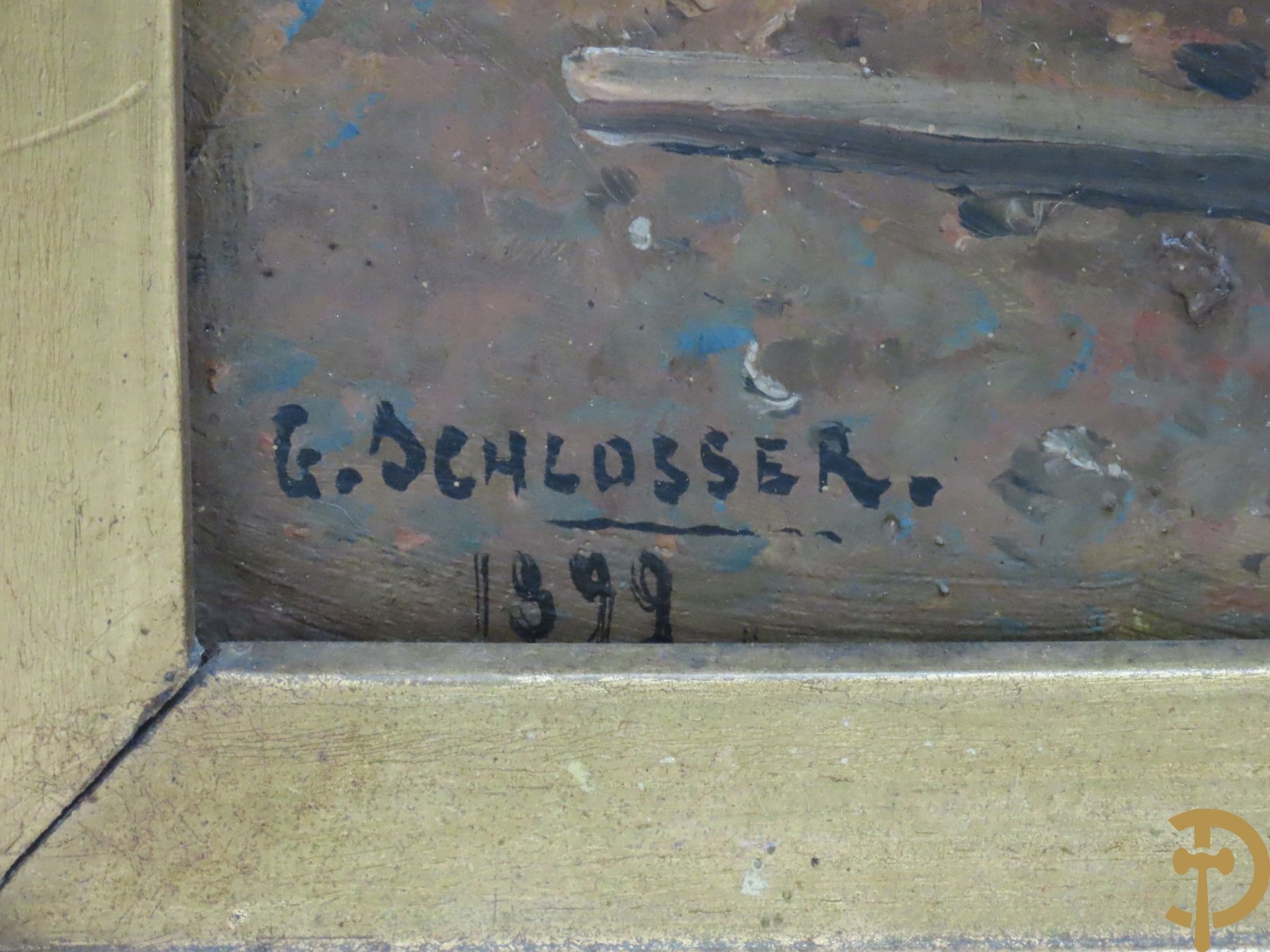 SCHLOSSER G. getekend 1899 