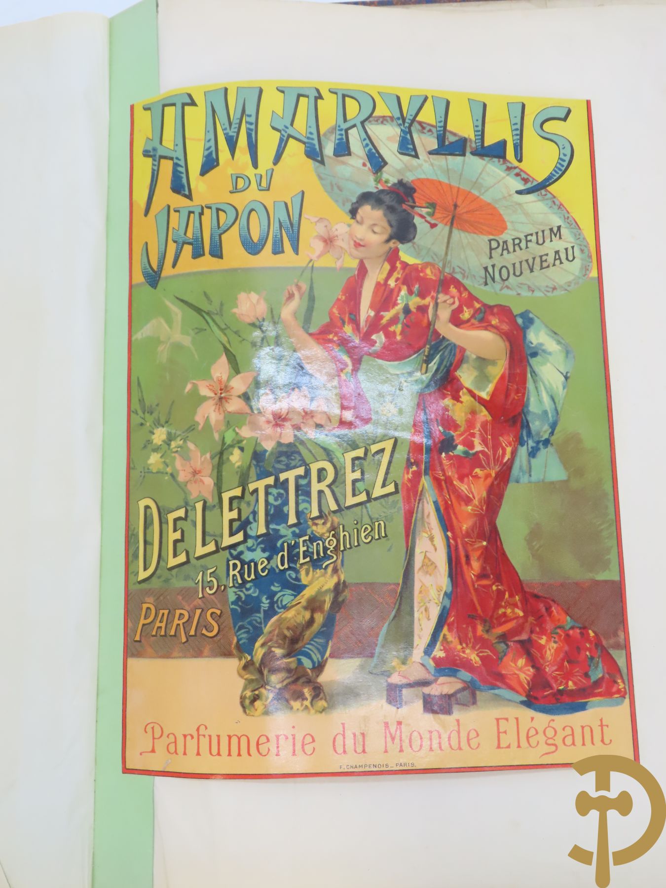 Verzamelmap met +/-30 Art Nouveau chromolitho