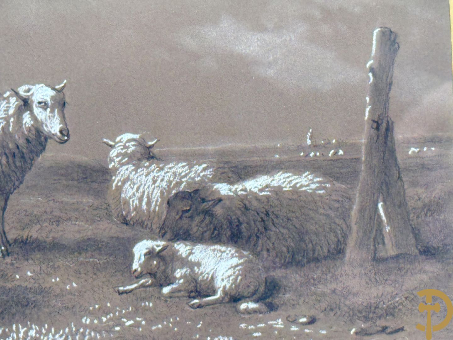 VERBOECKHOVEN Eugène getekend f.1877 