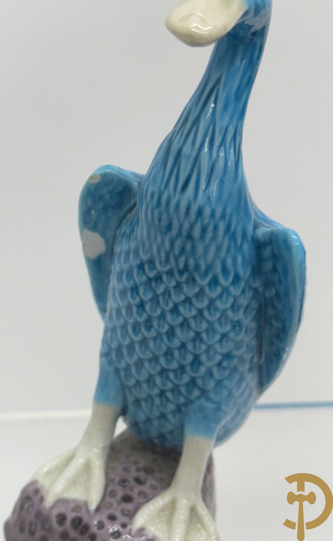 Vier paar porseleinen eenden + vaasje