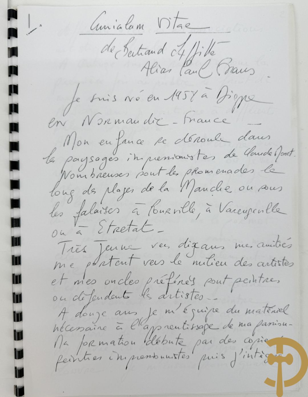 FRANS P. getekend (Paul) 