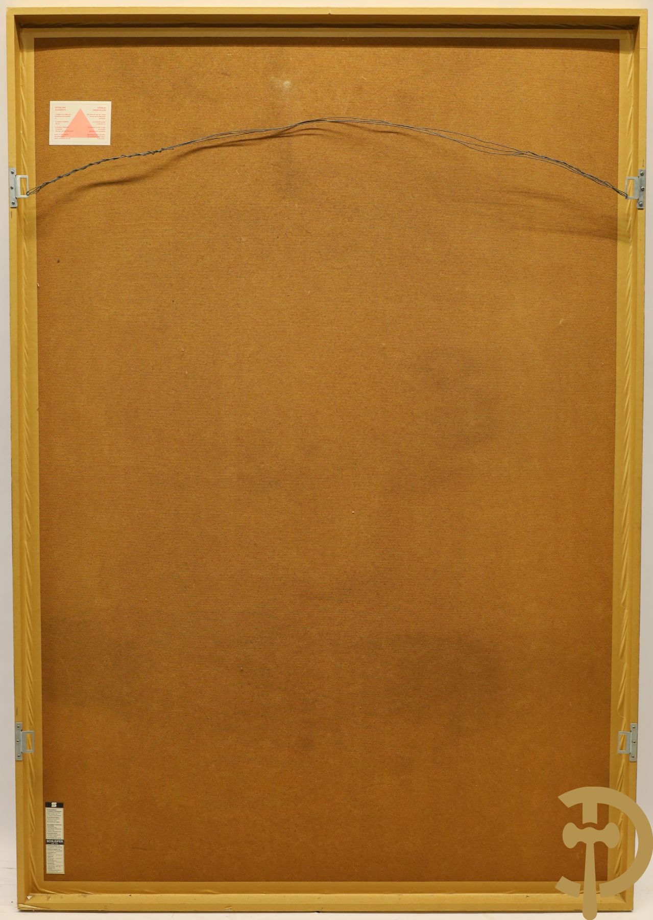 Antiek Indisch handbeschilderd doek met figuren, Shiva, 18e - 19e