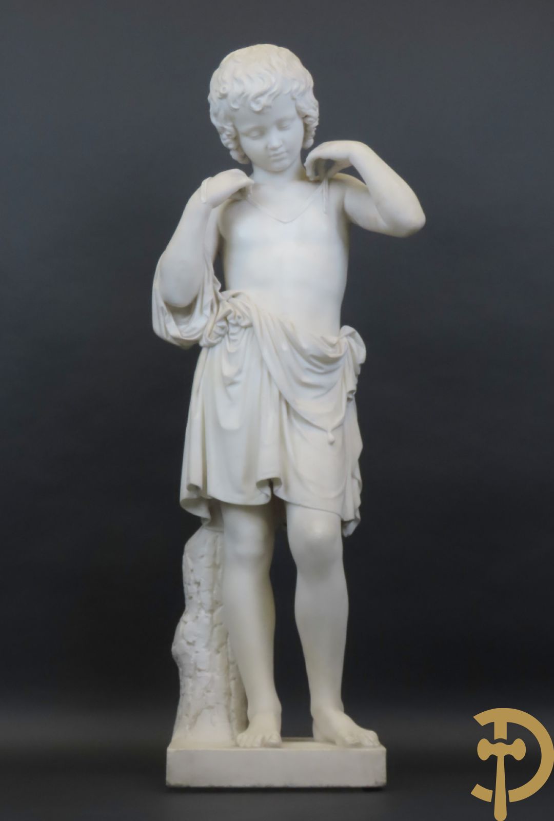 Onleesbaar getekend links achter 