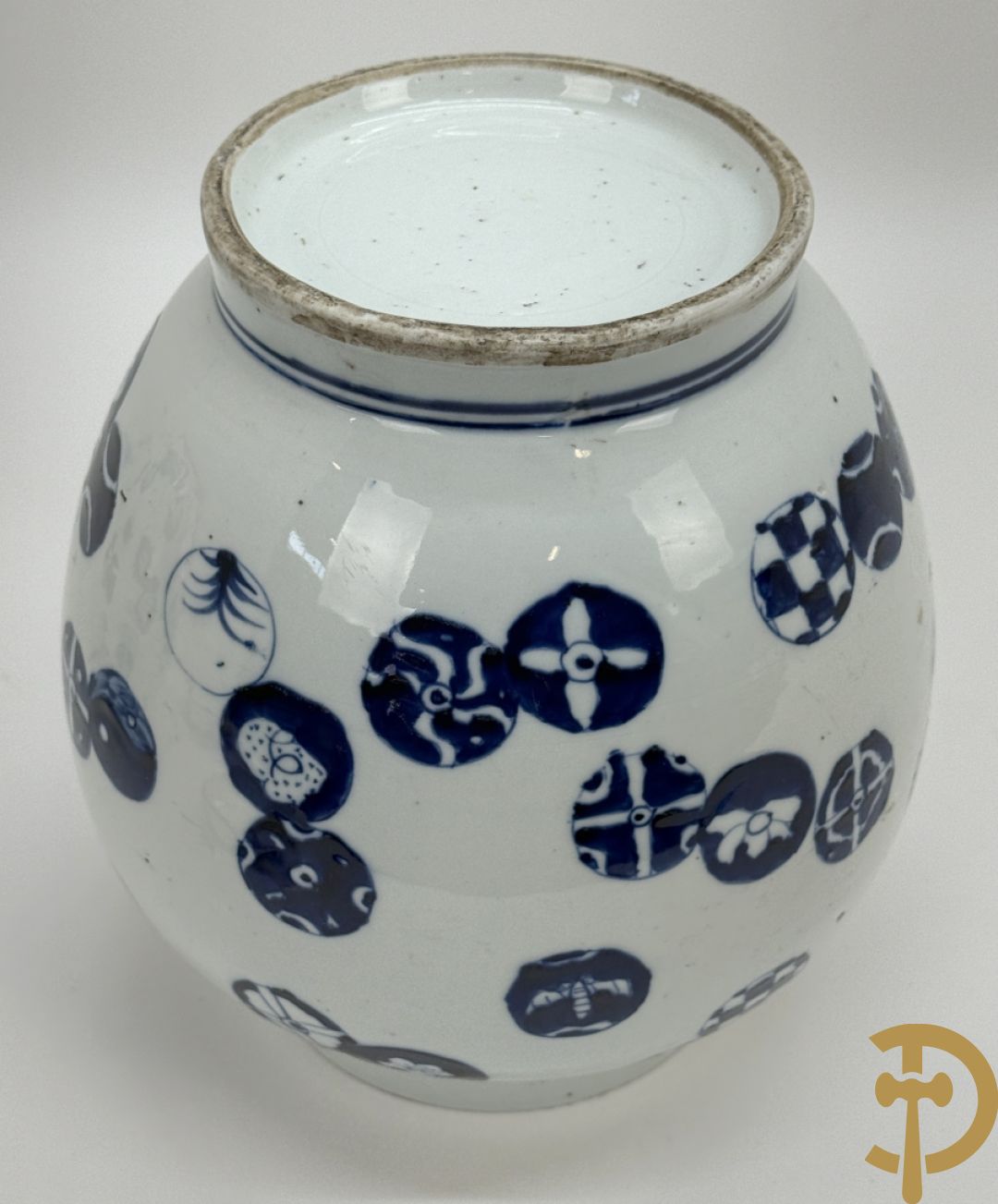 Paar blauw/witte Chinese gemberpotten