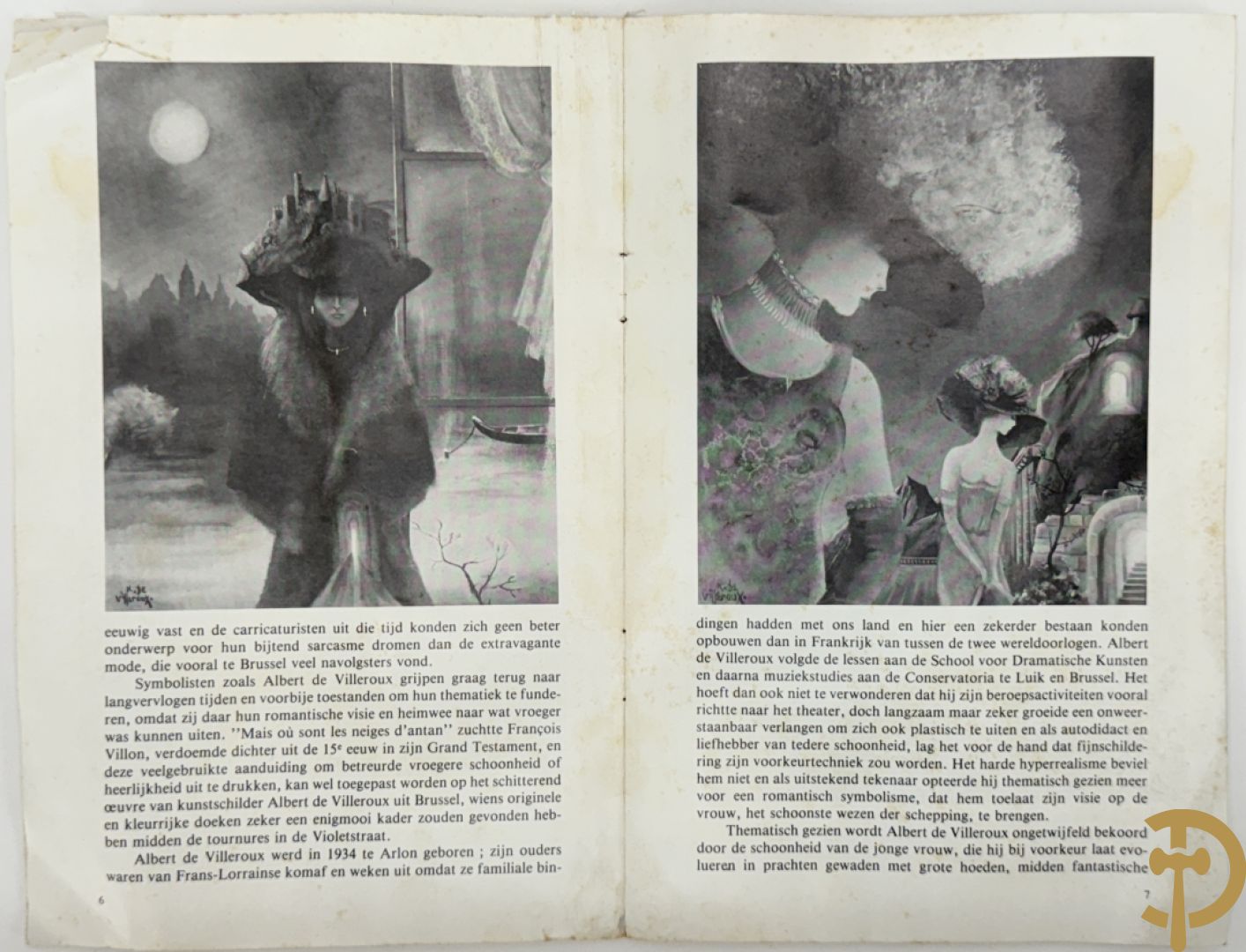 DE VILLEROUX A. getekend 