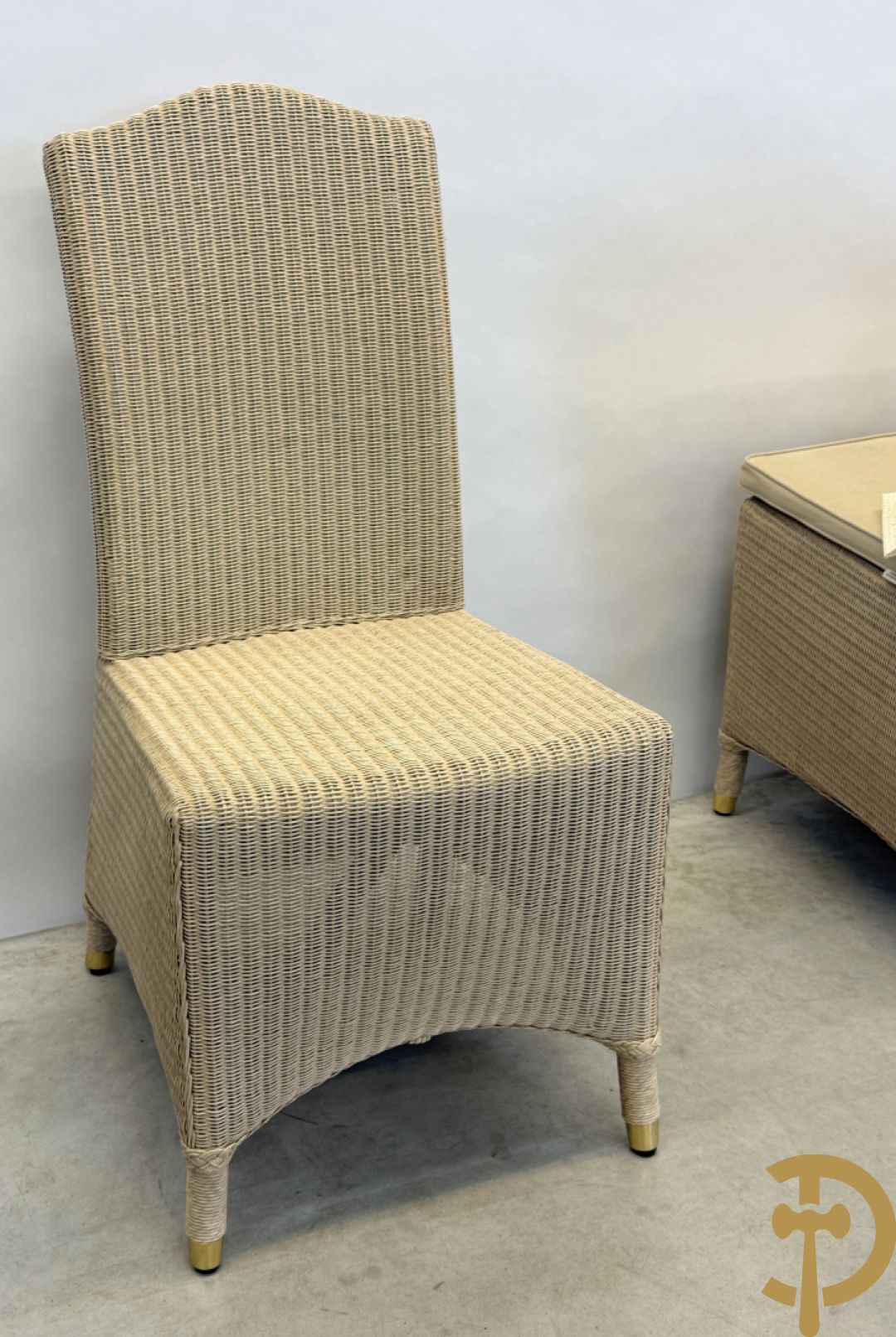 Zes Lloyd Loom stoelen, merk Vincent Sheppard