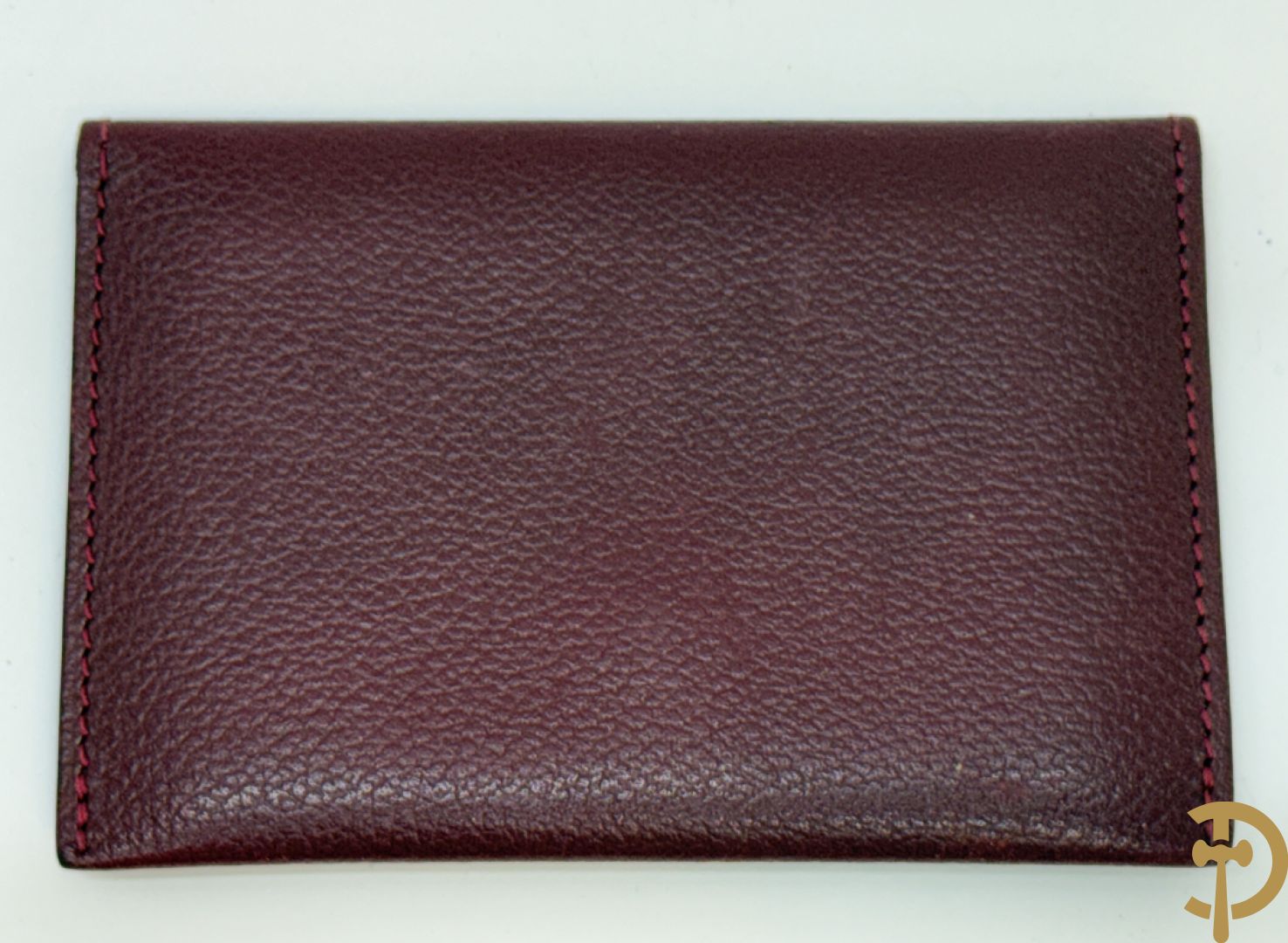 Bordeaux lederen handtas, geldbeugel, kaarthouder en portemonnee, Delvaux, model brillant