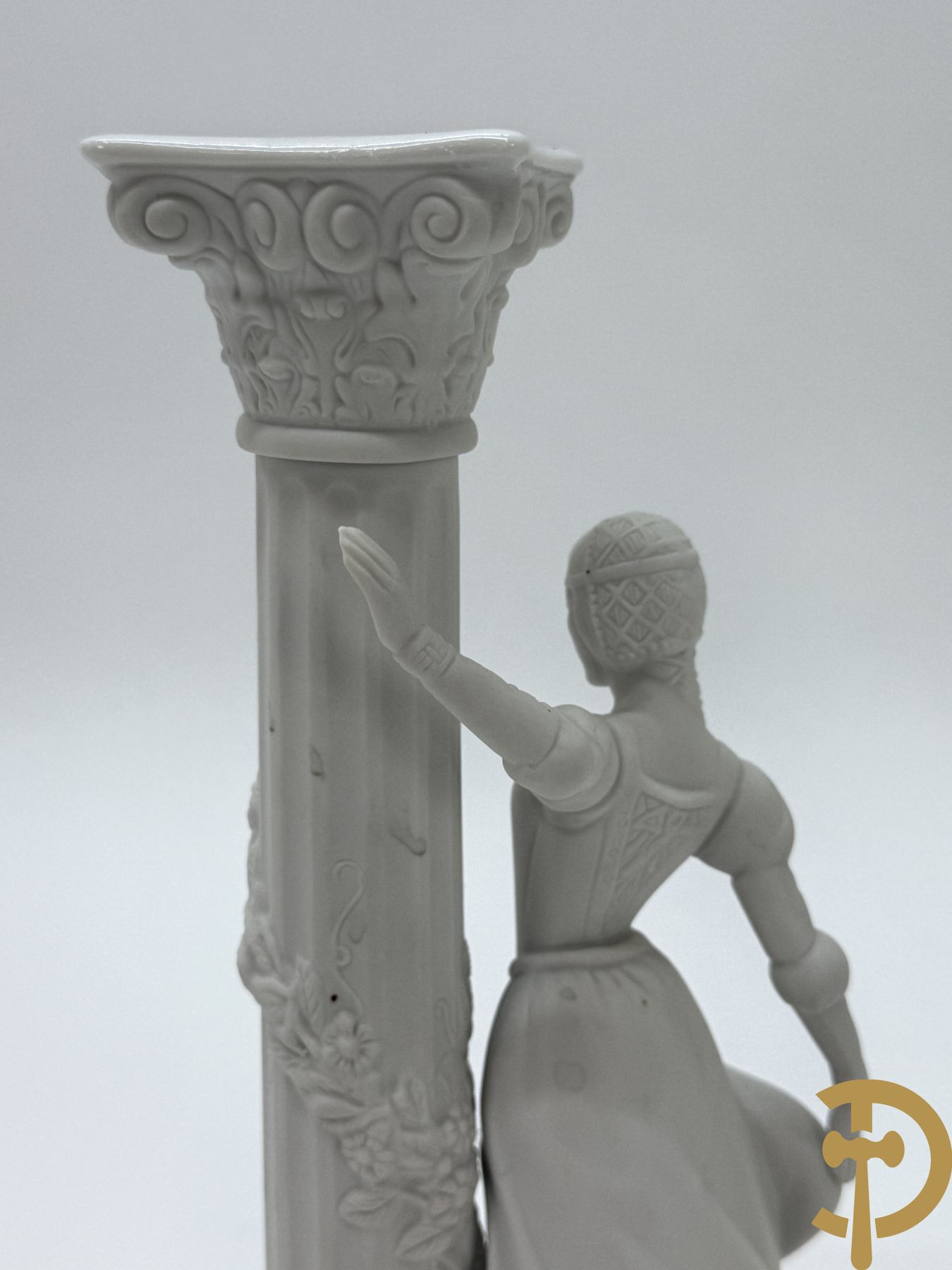 Paar porseleinen kandelaars van Franklin Mint 1986 uit de Romeo & Julia collection