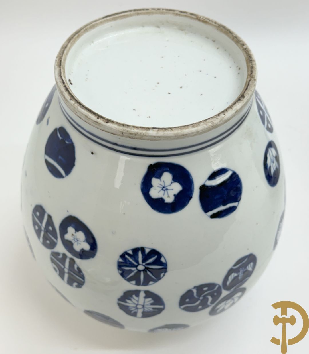 Paar blauw/witte Chinese gemberpotten