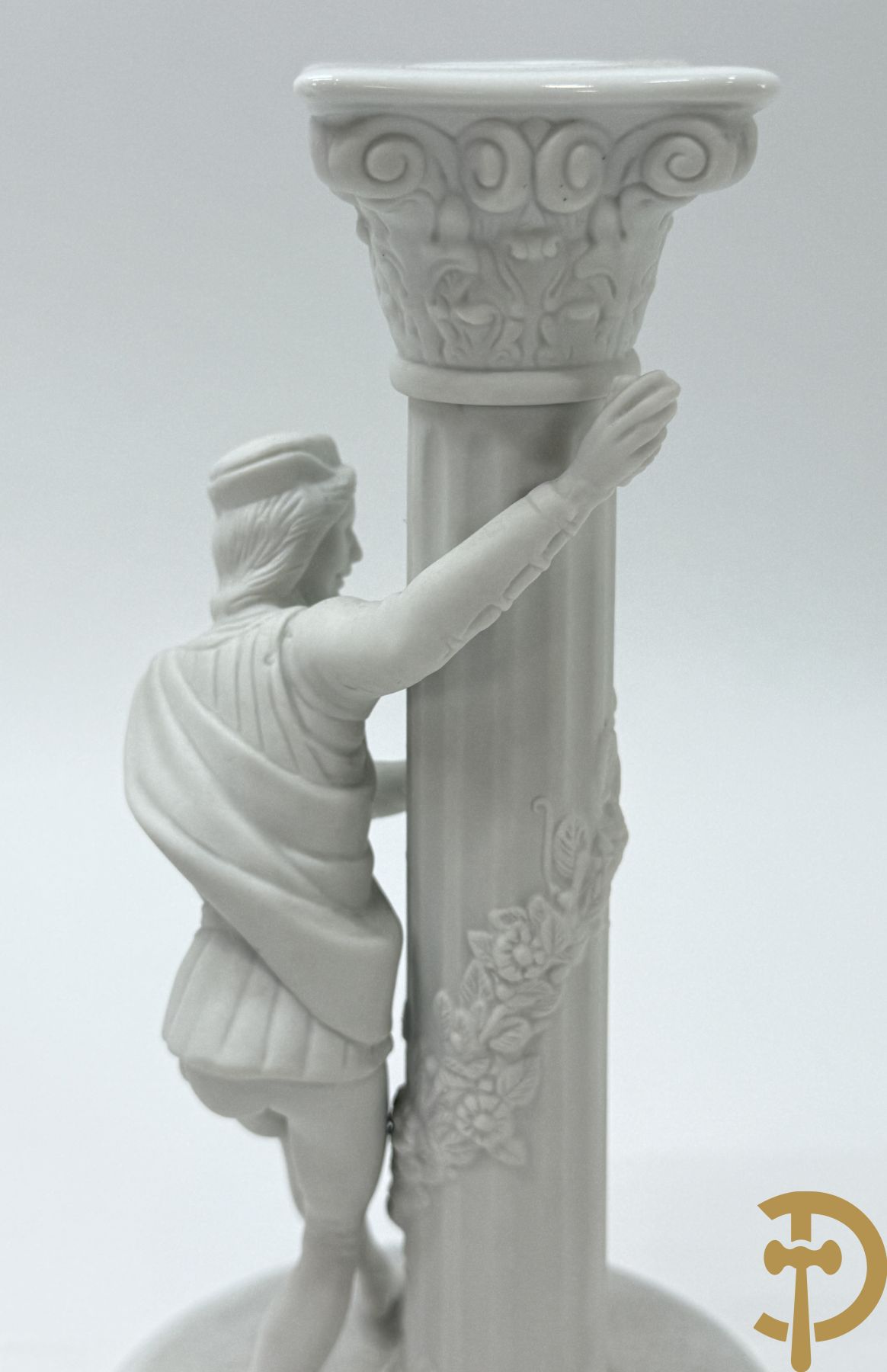 Paar porseleinen kandelaars van Franklin Mint 1986 uit de Romeo & Julia collection