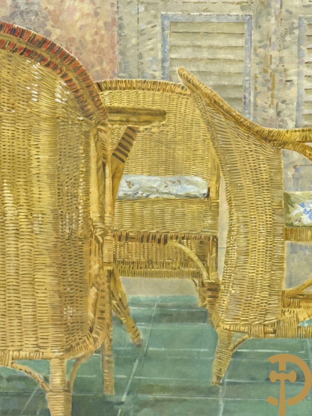 SCHLEE J. (Jaap) getekend Patio 1980-1981, 