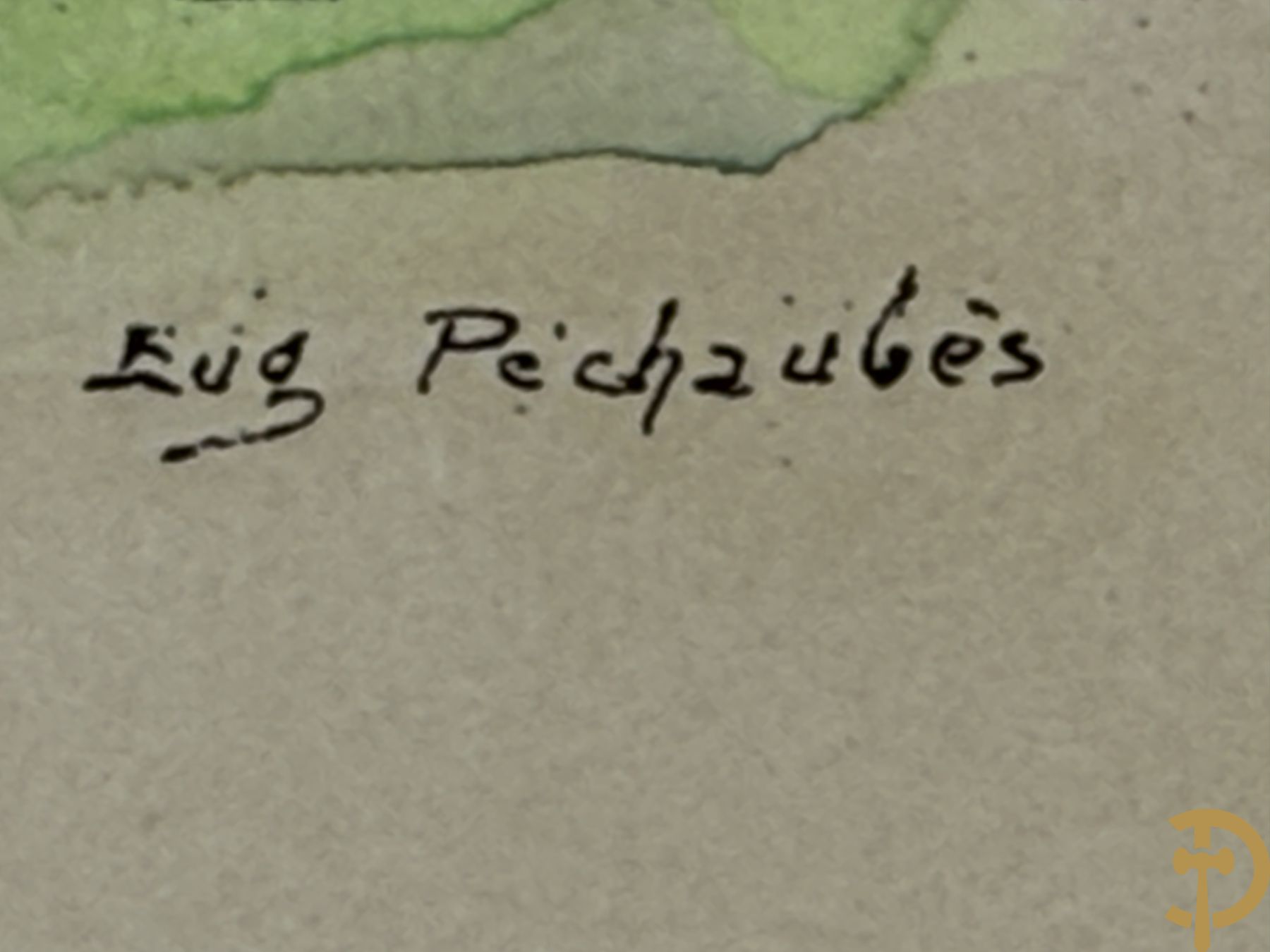 PECHAUBES Eug. getekend 